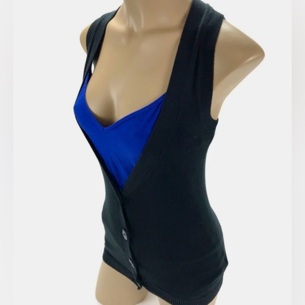 Miley Cyrus & Max Azria - Button Down Vest SZ XS